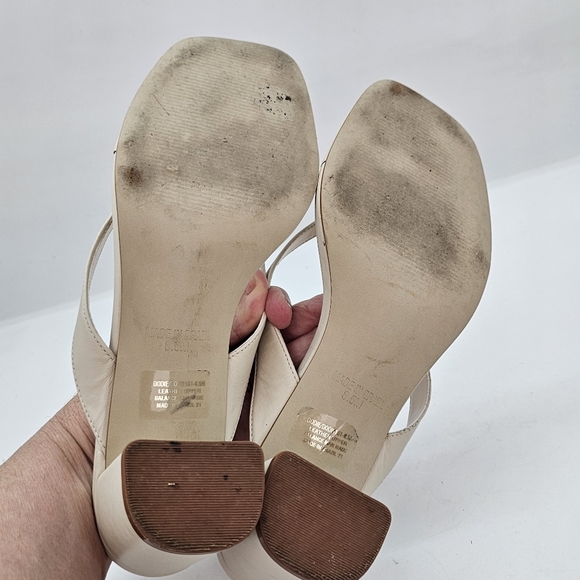 Steve Madden Dodie Sandals in Bone Leather Made In Brazil Size 8.5 - Picture 10 of 12